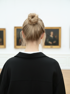 Giacca Casual da Donna in Punto Roma a Tinta Unita con Bottoni Cappotti da Donna - Product Image 5