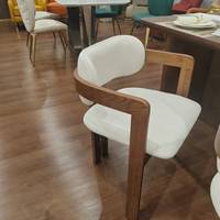 Ensemble de table à manger d'hôtel de luxe meubles de salle à manger commerciaux de style européen table en bois de noyer pour banquet de restaurant