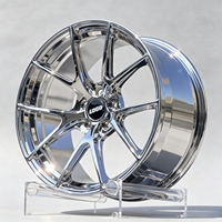 Velg Tempa Krom Cermin Kustom Baru 18-20 Inch 5x112/114.3/120 PCD Audi A3/A4/A5/A7 Tesla Camaro Corvette