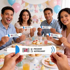 <span class=keywords><strong>Test</strong></span> de <span class=keywords><strong>grossesse</strong></span> à gratter – Jeu de révélation amusant pour baby shower – Cartes neutres pour la révélation du <span class=keywords><strong>sexe</strong></span> – Jeu de fête pour décorations de baby shower - Product Image 6
