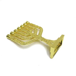 Candelabro de hierro de aleación judía, soporte de vela religioso de siete agujeros, Decoración retro <span class=keywords><strong>sagrado</strong></span> - Product Image 3