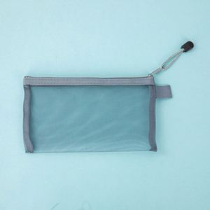 Durable Clear Mesh Pencil Case Zipper Large Capacity Transparent Pen Pouch for Students School Supplies Promotional - Product Image 4