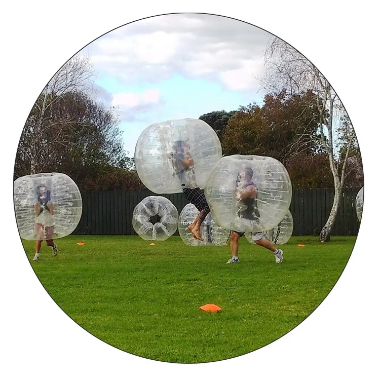 टिकाऊ पीवीसी Inflatable मानव शरीर बुलबुला बम्पर फुटबॉल Zorb गेंद के लिए मज़ा फुटबॉल खेल