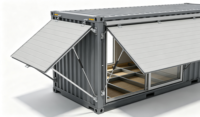 Maison conteneur modulaire extensible à une seule aile, dortoir préfabriqué pour l'hébergement des travailleurs