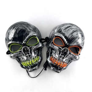 Gros Crâne Masque Complet Halloween Cosplay <span class=keywords><strong>Horreur</strong></span> Lumineux LED Masque 10 Unique Couleur <span class=keywords><strong>Thriller</strong></span> pour Choix Fête Lueur Masque - Product Image 2