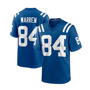 Maglia da Football Americano Maschile Indianapolis 84 Tyler Warren 17 Daniel Jones 28 Taylor Alta Qualità Ricamo Uniforme da Football - Product Image 2