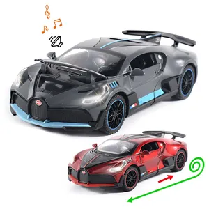 1:32 Diecast lega giocattoli in metallo modello di auto veicoli giocattolo personalizzati modello Diecast Push Back Funtion con musica e luce