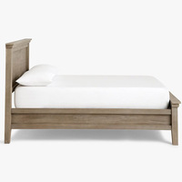 Lit en bois massif Simple et moderne, meubles de chambre à coucher, lit en bois de taille King/Queen
