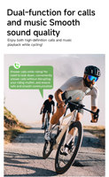 Lunettes de soleil connectées IA pour le cyclisme sportif avec caméra 8MP, enregistrement et photographie, appels Bluetooth, musique et logo personnalisé