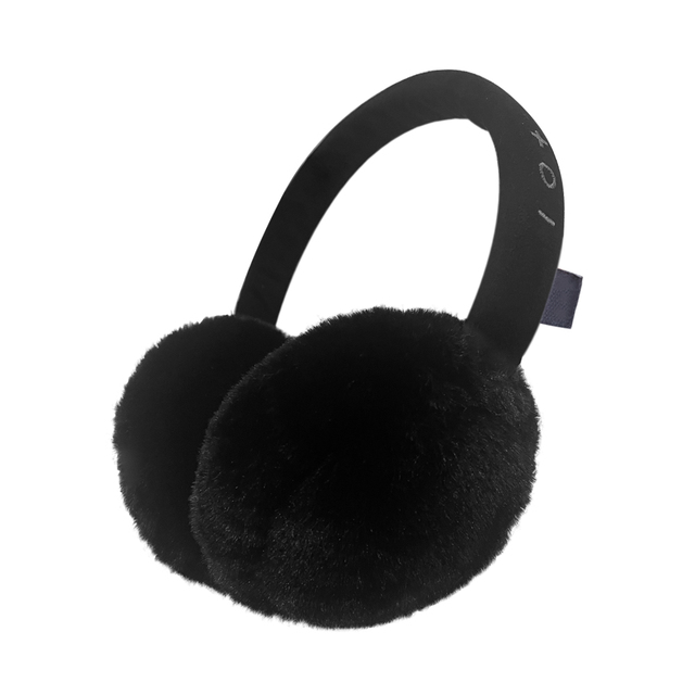 Customized Fashion Fluffy Stereo Earmuffs Headphones for Winter Warm Plush Wireless for 5.0 IPX3 Waterproof