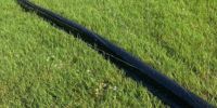 Tuyau d'irrigation agricole plat SUMISANSUI PE flexible, pulvérisation laser, portée 3-20m, longueur 100m, noir, paroi 25-52mm