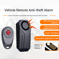 SP Xp-56 Alarm Getar Sepeda Motor Pintar Nirkabel Warna Hitam Tahan Lama 113dB Induksi Listrik Anti Maling untuk