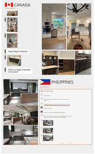 طراز جديد أثاث مطبخ من خشب الكرز الأبيض على الطراز الفرنسي - Product Image 5