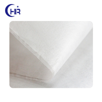 Papier Airlaid laminé/revêtu d'un film PE, super absorbant, respirant, hydrophobe, fusible, non tissé, léger, antistatique