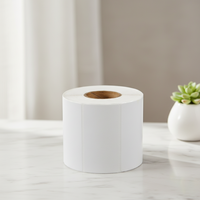 Autocollant rectangulaire personnalisable en papier enduit adhésif, imperméable et résistant à l'huile, pour transfert thermique, promotion anti-rayures