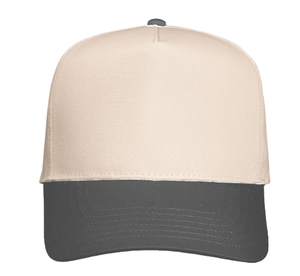 Casquette de camionneur bicolore 5 panneaux à logo personnalisé Casquette de golf Snapback ajustable et respirante à œillet de protection solaire - Product Image 4