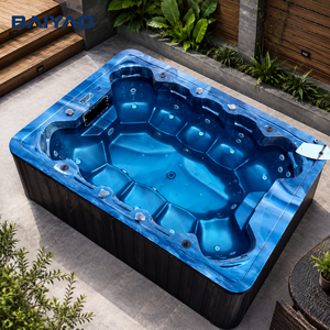 Vente en gros d'usine Prix bon marché Jacozzi extérieur Bain à remous <span class=keywords><strong>Spa</strong></span> de massage Hydromassage Piscine extérieure - Product Image 2