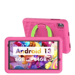 8 pouces 64GB Enfants Toddlers Tablet Android Tablet pour Enfants Tablette PC pour Enfants avec Étui en Silicone Contrôle Parental APP