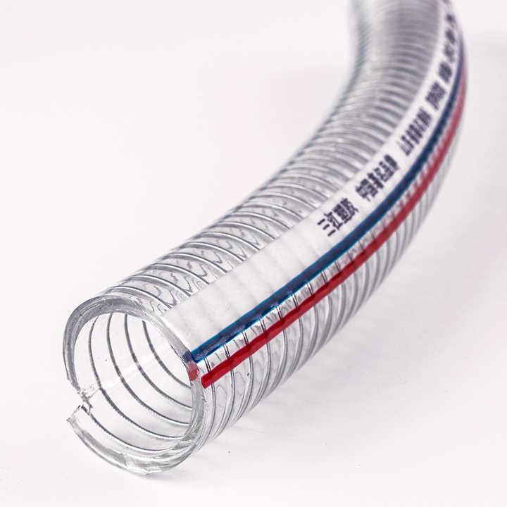 1 Inch PVC Flexible Hose with Steel Wire Spiral Water Vacuum Industrial ...