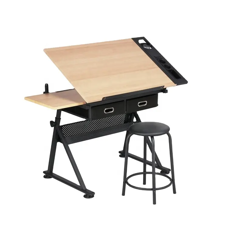 OEM 5 year warranty kids adjustable drafting foldable art multi functional drawing table