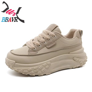 Chaussures de tennis pour femmes à plateforme épaisse, style hiver, semelle épaisse, chaussures de marche pour femmes, nouveaux modèles - Product Image 6