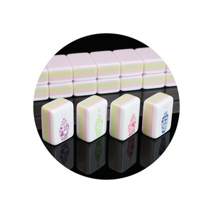 Hot Selling Factory Marble Pattern Acrylic Mahjong Cute Mini Portable Travel Mahjong for Casino <b>Gambling</b> Professional Quality 4 - Product Image 5