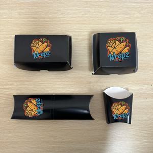 Contenedor para Falafel, Cajas de Alimentos Ecológicas Reciclables con Impresión Personalizada, Caja para Sushi, Empaque para Shawarma y Kebab, Papel para Comida para Llevar - Product Image 2