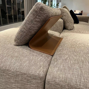 ชุดโซฟาสไตล์อิตาลีทันสมัยชุดโซฟาผ้าเวสไซด์เฟอร์นิเจอร์หนังโซฟาห้องนั่งเล่นคุณภาพสูง - Product Image 3