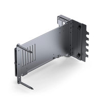 Jonsbo A50 Braket Dudukan GPU Vertikal dari Paduan Aluminium PCIe 4.0 Stasiun Docking GPU Eksternal Cetakan Khusus Non-RGB untuk Desktop