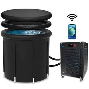 Vanace OEM actualizado <span class=keywords><strong>8</strong></span> postes deportes fitness recuperación PVC piscina 1HP enfriador de agua fría bañera de inmersión baño de hielo para uso al aire libre/hogar - Product Image 1