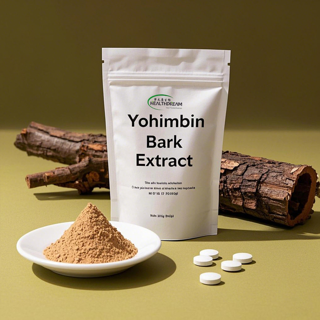 Natural Yohimbin Bark Extract Powder 10:1 Low Price for Capsules and Man