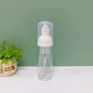 Glossy Surface Foam Dispenser <b>Bottle</b> 30ml 50ml PET Face Cleanser Liquid Foaming Mousse <b>Pump</b> <b>Bottle</b> White 60ml Cleanser <b>Bottle</b> - Product Image 3