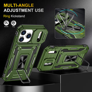 Soporte Metálico para Coche, Funda para <span class=keywords><strong>iPhone</strong></span> 12 Mini, Material Ecológico, 4 Esquinas con Airbag, Deslizador de Lente, Antiarañazos, Resistente al Desgaste, Venta al por Mayor - Product Image 3