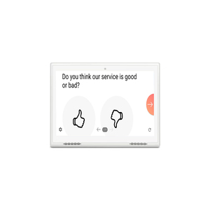 Botones de pantalla táctil de escritorio de 10,1 pulgadas feliz o no venta comentarios de los clientes máquina de tasa de satisfacción en tiempo real - Product Image 1