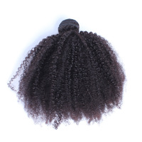 FYD Afro Kinky Curly Brazilian Virgin Human Hair Long Weave Bundle 100% Cheveux Humains Vierges Brésiliens Bouclés Afro 4a-4c pour Femmes Noires