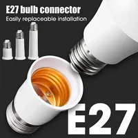 E27 LED Ampoule Base Extender Support de lampe Blanc-Shell Accessoires en plastique 220V 65-120mm Allongé Socket Diode Convertisseurs Bases