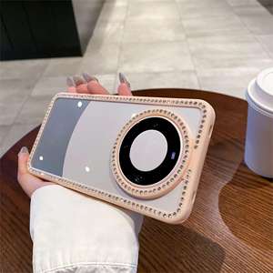 Funda para teléfono Huawei Mate 70 Pro, color caramelo, con diamantes de imitación, diseño transparente con ranuras, cobertura total, a prueba de golpes. - Product Image 6