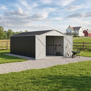 Le hangar <span class=keywords><strong>de</strong></span> <span class=keywords><strong>jardin</strong></span> <span class=keywords><strong>en</strong></span> acier peut servir <span class=keywords><strong>de</strong></span> garage pour ranger les outils, offrant une protection contre le vent et la pluie. - Product Image 6