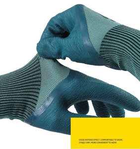 Gant de travail en caoutchouc King avec mousse, antidérapant et respirant, adapté aux chantiers de construction et durable, gant de sécurité - Product Image 6