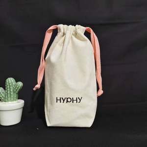 Sac en toile épaisse en gros, sac cadeau, sac à bijoux en coton avec logo - Product Image 1