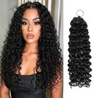 Extensions de cheveux humains bouclés pré-bouclées, type plumes, à crocheter, invisibles, bouclés birmanes, avec nœuds miracle, en cheveux vierges