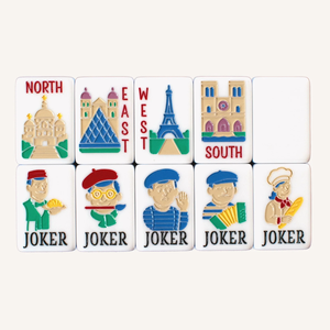 Juego de Mahjong Acrílico de 5 Capas con Diseño London Calling, Ecológico, Duradero, Moderno, Artístico, Clásico, Fichas de Mahjong Americanas - Product Image 2