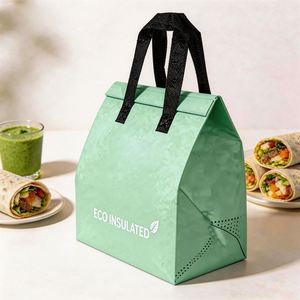 Sac isotherme promotionnel personnalisé avec logo, réutilisable, en non-tissé, pour le transport de repas, vente en gros - Product Image 3