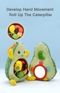 Youpin Jollybaby — jouet suspendu en peluche motif fruits, circuit imprimé, perles, vente en gros, pour poussette ou berceau - Product Image 2