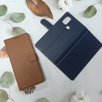 Dompet Magnetik Flip Case dari Kulit PU Tahan Guncangan dengan Penutup Folio dan Tempat Kartu, Perlindungan 360 Derajat