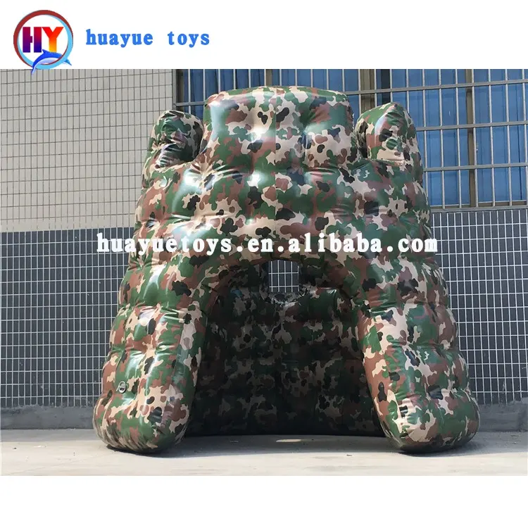 Outdoor Tactical Paintball equipment camouflage pillbox inflatable bunker
