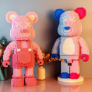 Bloques de construcción de oso violento de gran tamaño, juguetes educativos para aliviar el estrés para adultos y niños, rompecabezas 3D, adornos de juguete - Product Image 4