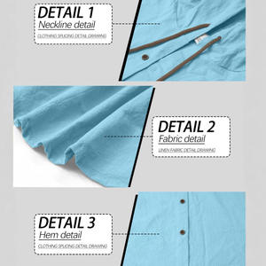 Ensemble de plage en lin d'été pour homme, blanc, 2 pièces, chemise à manches courtes et short à taille élastique, pour les voyages et les tenues décontractées - Product Image 4