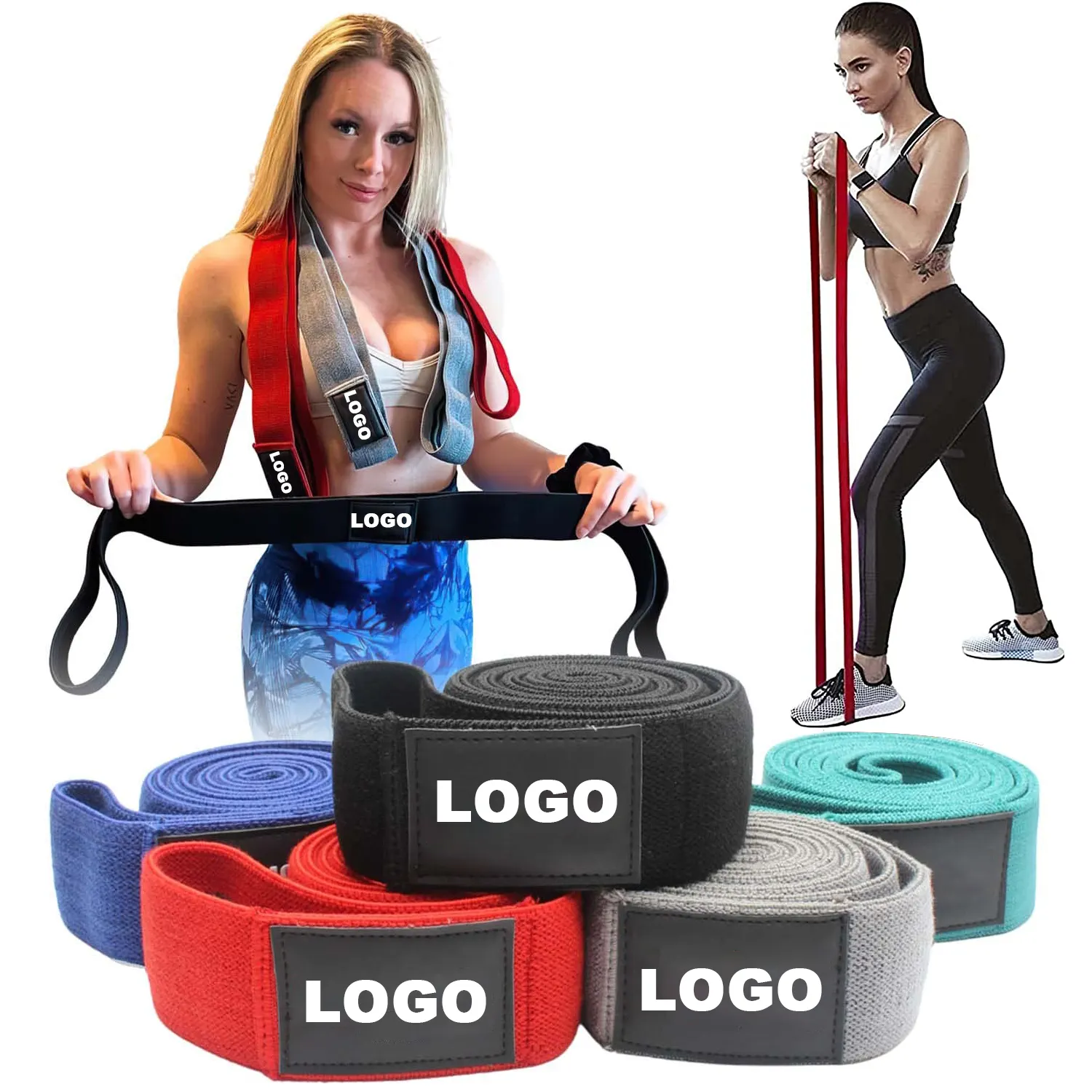 Fitness Exercise Home Gym Training Muscle Building Portable Loop Bands Stretch Resistance Bands Elastic Workout Bands