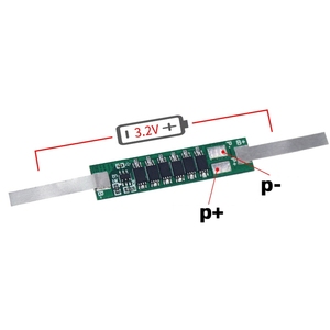 32650 32140 Battery Protection Board 3.2V LiFePO4 BMS 3-10A Current with Nickel Strip - Product Image 5